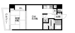 シルバーパレス日暮里【3階】の間取り