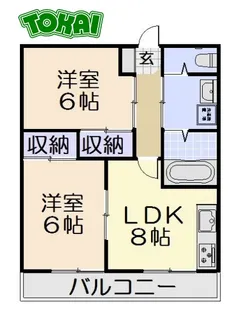 アーバンハイツI【2階】の間取り