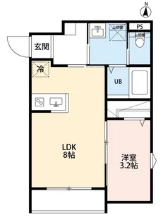 クレスト大和東【1階】の間取り