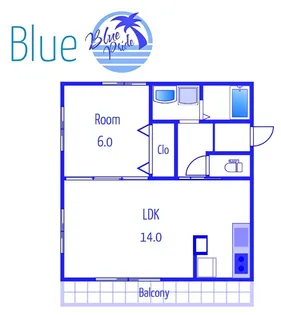 シェル鵠沼海岸SOUTH【2階】の間取り