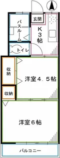 サンハイツ小林【2階】の間取り