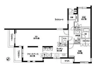 カスタリア北沢【3階】の間取り