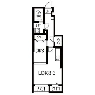 Feliz Miltonia【1階】の間取り