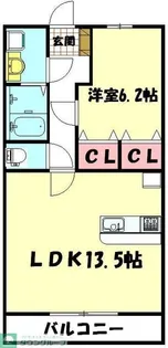 ニックレジデンス常盤町【1階】の間取り