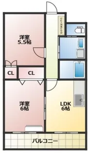 ハーヴェストI【1階】の間取り