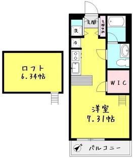 コージーコート西山【1階】の間取り