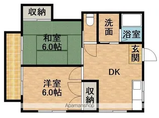 ハイツクレマツII【2階】の間取り