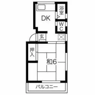 岡本ハイツ【2階】の間取り