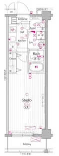 ガーラ・ヒルズ新宿【4階】の間取り