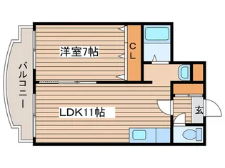 メゾンエクセル【4階】の間取り