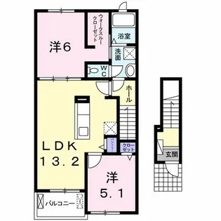 プラシード【2階】の間取り