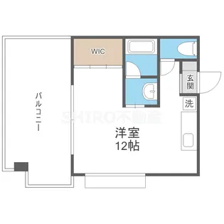CITY SPIRE北梅田【8階】の間取り