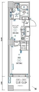 LEXE AZEST横濱関内【3階】の間取り