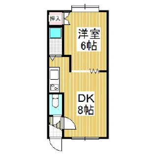 ドルチェ日吉B【2階】の間取り