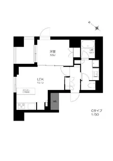 プライマル勝どき【9階】の間取り