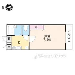 ノールフォンティーヌ1番館【2階】の間取り