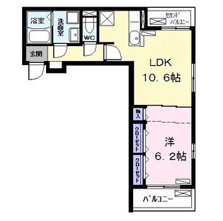 Le Matin(ル マタン)【2階】の間取り