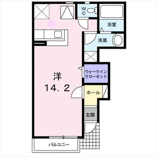プラシード【1階】の間取り