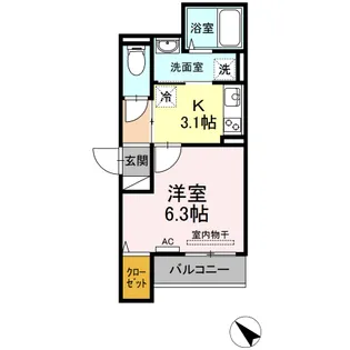 クレスタ【2階】の間取り