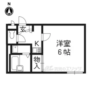 レオパレス石田森南【1階】の間取り