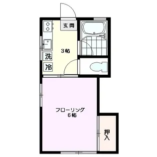 祥南コーポ【1階】の間取り