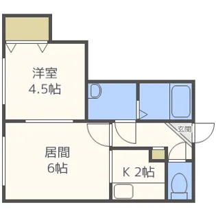 エステート品川【3階】の間取り