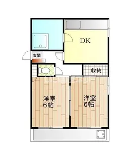 クオリア鷹匠町【2階】の間取り