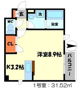 メゾンドルチェ【1階】の間取り