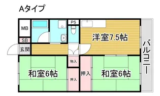 クレセントマンション【3階】の間取り