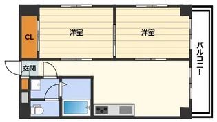 グレイスイン天満II番館【3階】の間取り