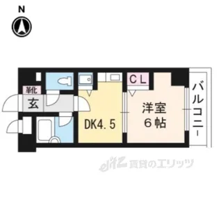 ライオンズマンション五条大宮第二【5階】の間取り