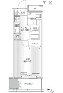 桜ヒルズ九段北【6階】の間取り