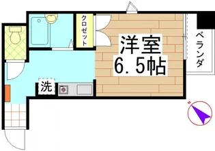 エミュウビル西千葉【4階】の間取り