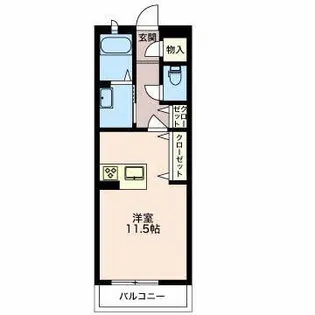 ファミール若松町【2階】の間取り