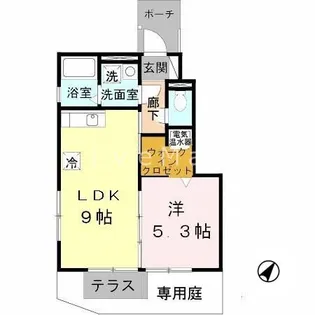 セジュール名谷II【1階】の間取り
