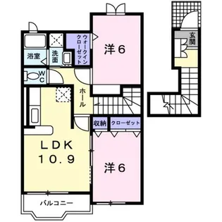 ラッフィナート(稲吉)【2階】の間取り