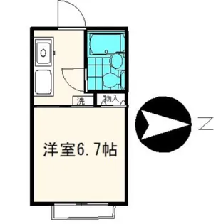 メゾンフルール【1階】の間取り