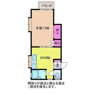 スプリングハイツ【1階】の間取り