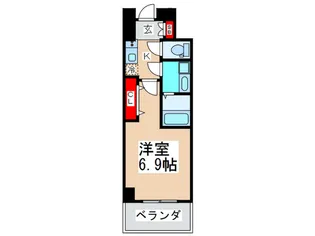 WING TERRACE MATSUYAMACHI【5階】の間取り