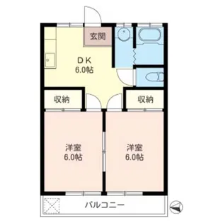 神宝コーポ【2階】の間取り