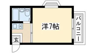 パシフィック北野【3階】の間取り