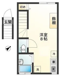 Doors8~ドアーズエイト~【2階】の間取り