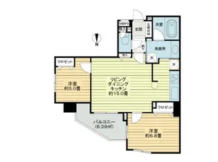 ライオンズシティ東陽町親水公園【12階】の間取り
