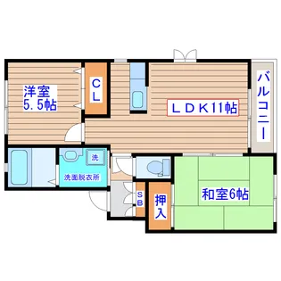 アバンティ50【2階】の間取り