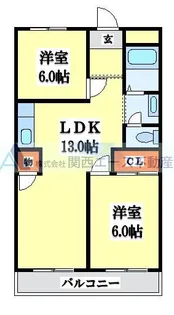 第二高山ハイツ【5階】の間取り
