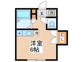 エスポワ-ル西立川【1階】の間取り