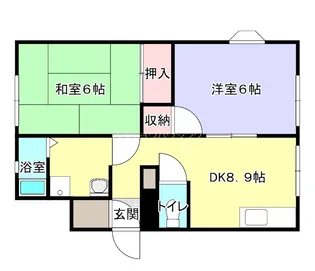 マーサウィンディアD棟【2階】の間取り