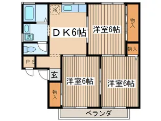 シャンポールM2【2階】の間取り