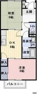 サンサープラスIII【1階】の間取り