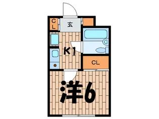 祐天寺秀永ビル【3階】の間取り